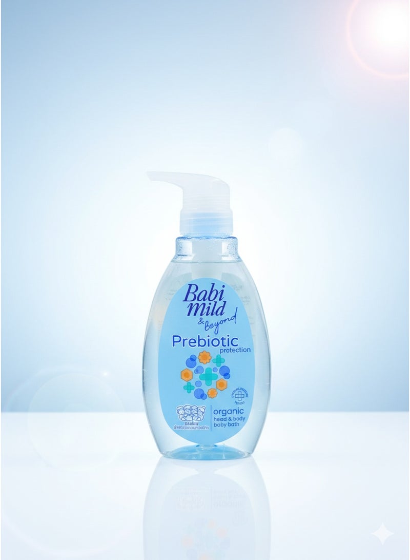 Babi Mild Beyond - Prebiotic Protection | Head & Body Baby Bath 380ml
